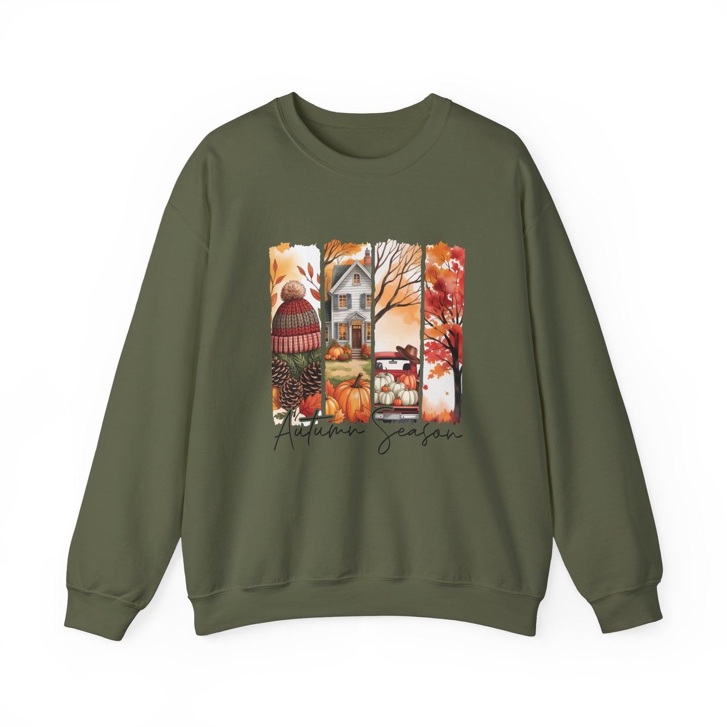 Autumn Vibes Crewneck Sweatshirt, Cozy Fall Sweatshirt, Unisex Autumn Apparel, Seasonal Fashion Gift, Fall Decor Sweatshirt