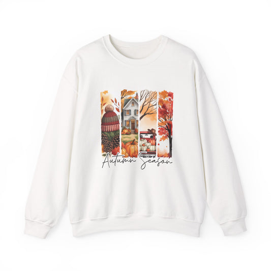 Autumn Vibes Crewneck Sweatshirt, Cozy Fall Sweatshirt, Unisex Autumn Apparel, Seasonal Fashion Gift, Fall Decor Sweatshirt