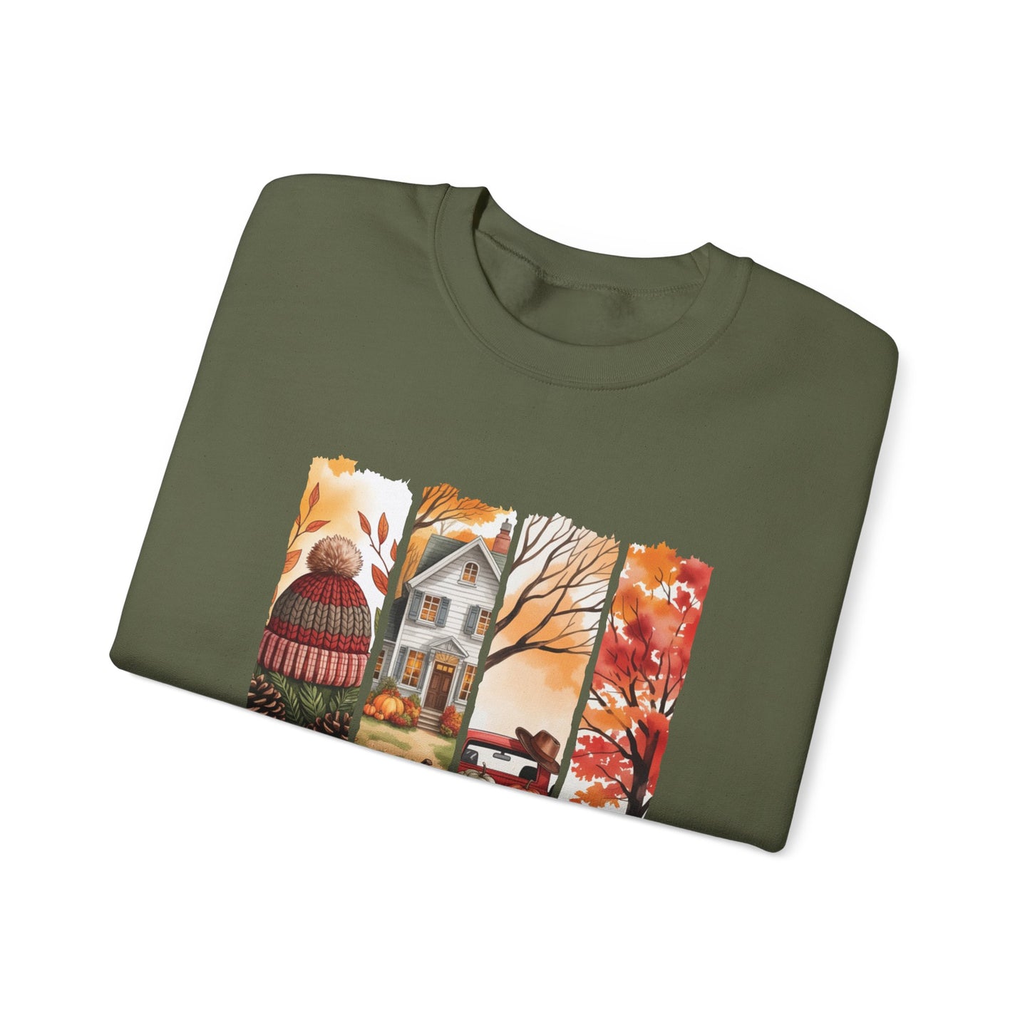 Autumn Vibes Crewneck Sweatshirt, Cozy Fall Sweatshirt, Unisex Autumn Apparel, Seasonal Fashion Gift, Fall Decor Sweatshirt