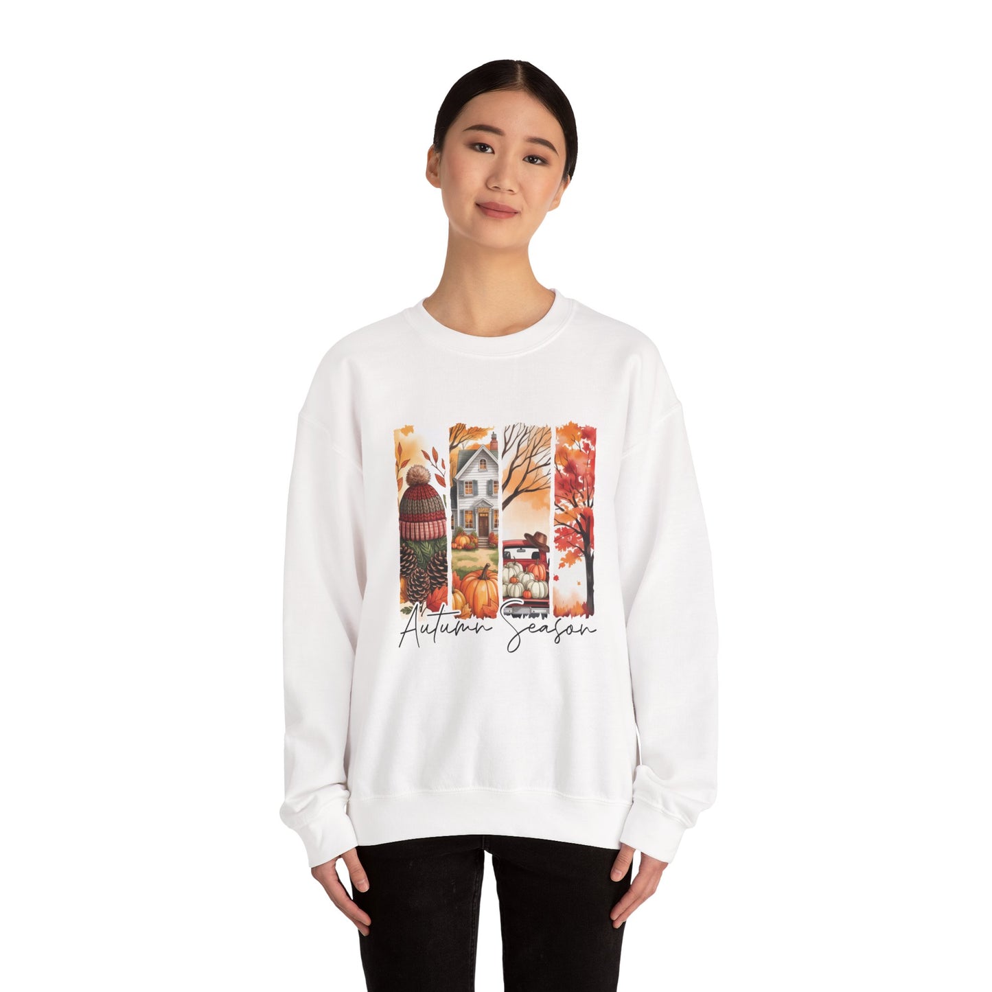 Autumn Vibes Crewneck Sweatshirt, Cozy Fall Sweatshirt, Unisex Autumn Apparel, Seasonal Fashion Gift, Fall Decor Sweatshirt