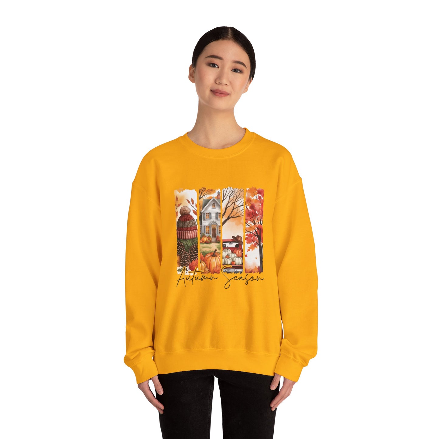 Autumn Vibes Crewneck Sweatshirt, Cozy Fall Sweatshirt, Unisex Autumn Apparel, Seasonal Fashion Gift, Fall Decor Sweatshirt